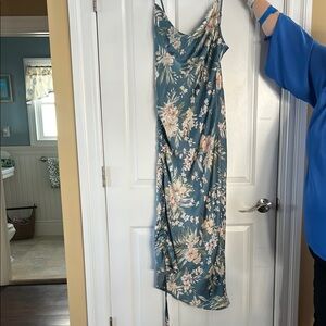 Floral Blue Dress